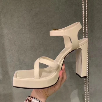 

new brand women sandals shoes sexy high heels platform shoes woman dress party wedding shoes gladiatord sandals big size 34-43