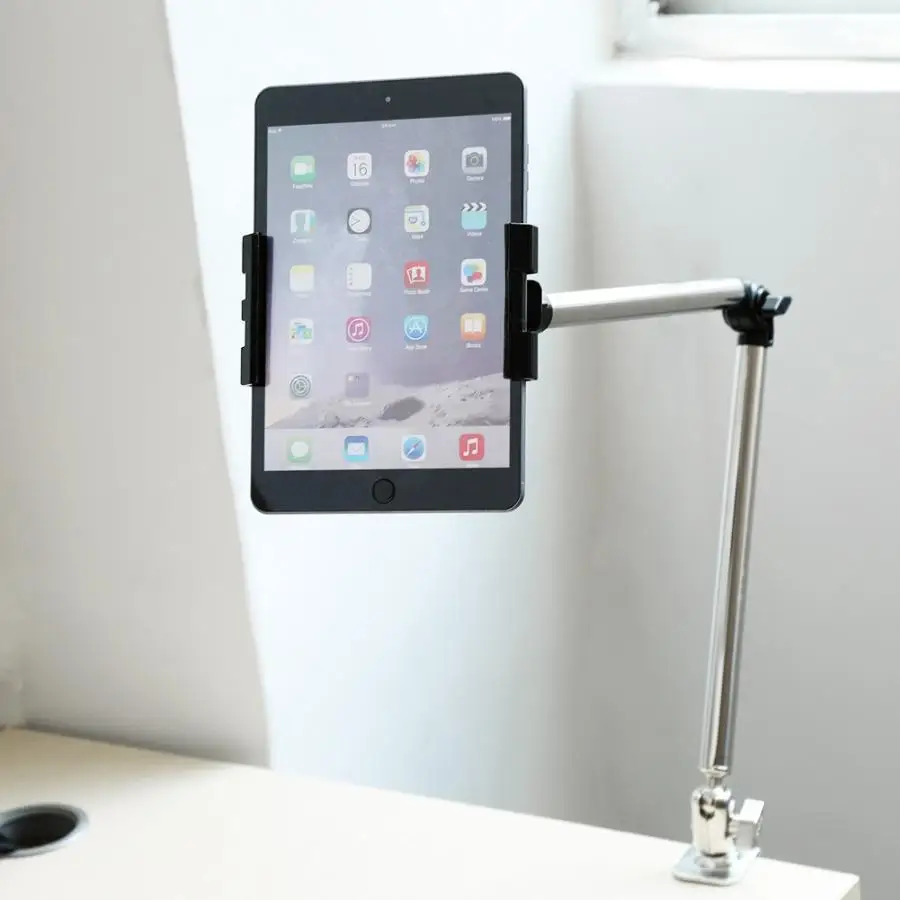 Держатель для мобильного телефона Регулируемый зажим для iPhone 360 градусов вращающийся Tablet PC Стенд ленивый кровать кронштейн, монтируемый в стол для iPad