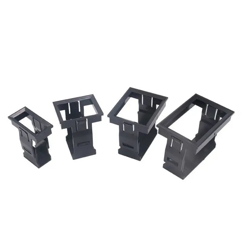 Miniature Circuit Breaker Panel Buckle 1P 2P 3P 4P Air Switch Buckle Mounting Bracket Fixed Frame Holes DZ47-63 1/2/5/10 Pcs circuit breaker