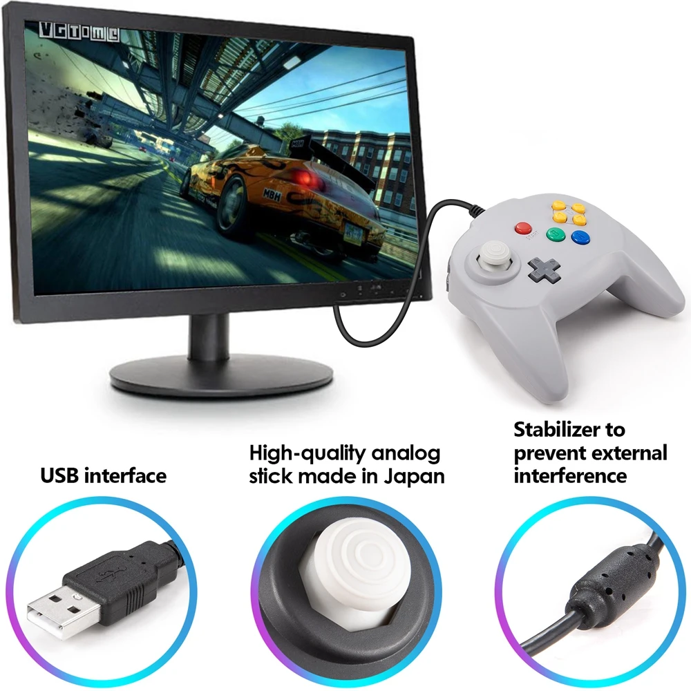 [USB ] 2  Ŭ ̴ N64 Ʈѷ   е ̽ƽ Windows PC  MAC Linux Raspberry Pi 4/3 ġ ܼ
