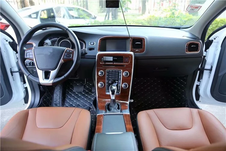 19Pcs/Set ABS Car Interior Wood Grain Color Panel Cover Trim Stickers Overlay Frame Kit For Volco S60 2014-2018 Car Styling 19Pcs/Set ABS Car Interior Wood Grain Color Panel Cover Trim Stickers Overlay Frame Kit For Volco S60 2014-2018 Car Styling