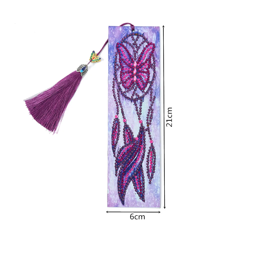 5D алмазные картины, кожаная Закладка с кисточкой, закладки, алмазная вышивка, сделай сам, ремесло, книга, отметка страниц для книг, рождественский подарок подарки на год