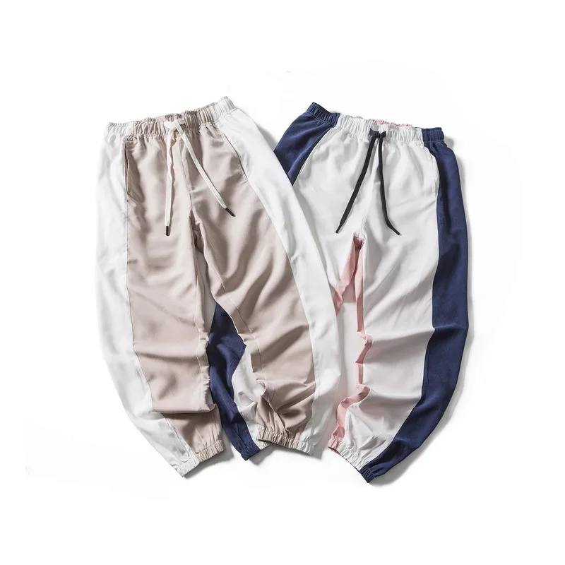 

Wesley Studio 2020 Spring Mixed Colors Casual Sports Pants Men's National Trends Ankle Banded Pants Sub-MEN'S Trousers Popular B