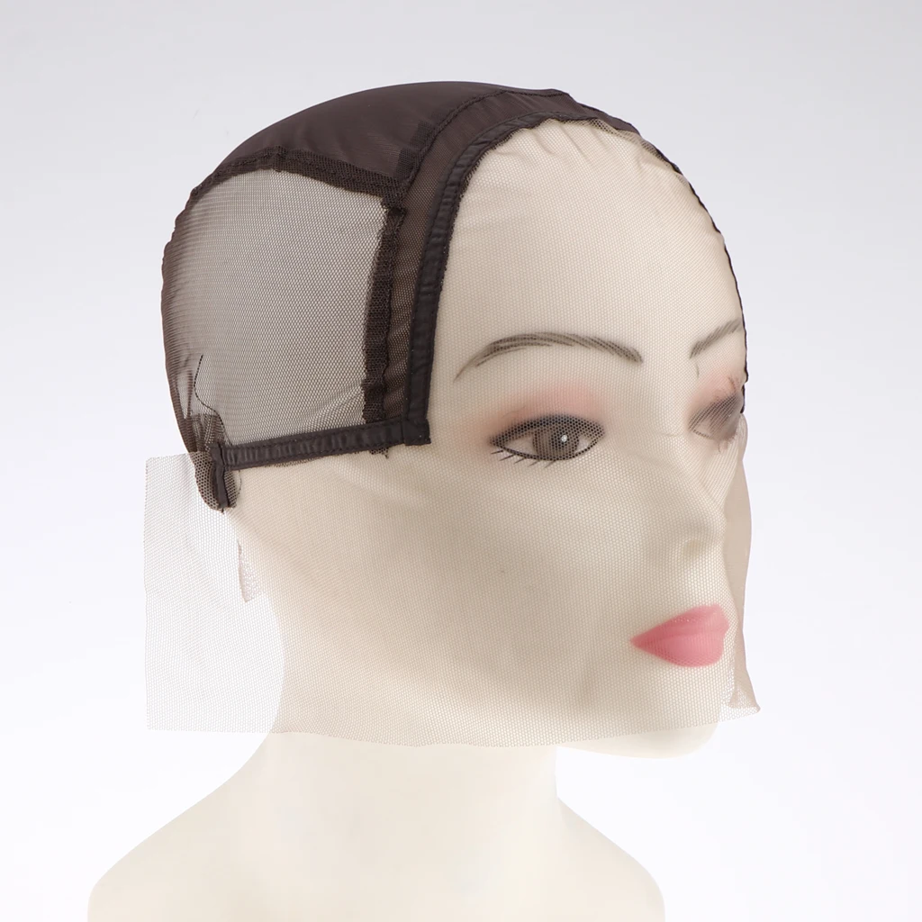 Breathable Elastic Full Lace Wig Cap with Ear to Ear Stretch, Weaving Net Cap for Women