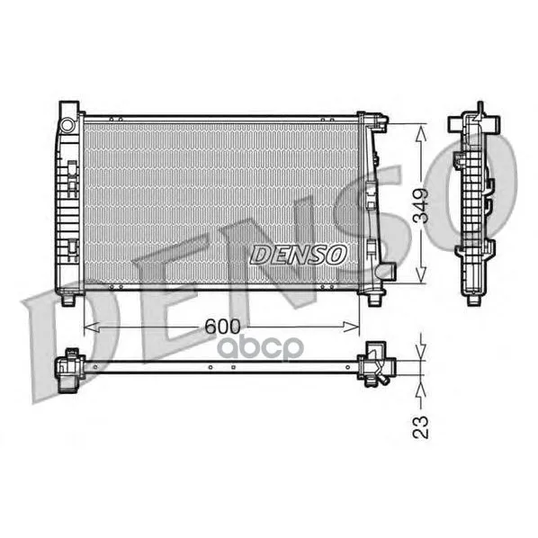 Радиатор Системы Охлаждения Denso арт. DRM17100