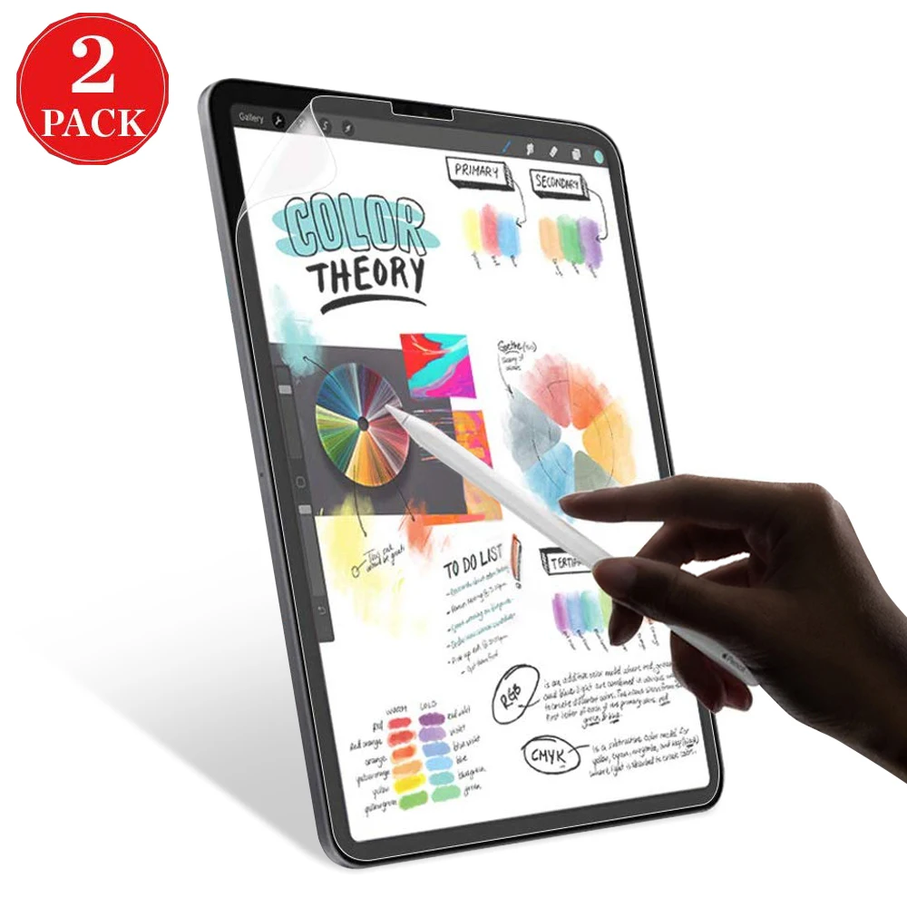 2 шт. бумажная Защитная пленка для экрана iPad Pro 11 10 5 12 9 чертежная матовая 7 2018 2017 8th