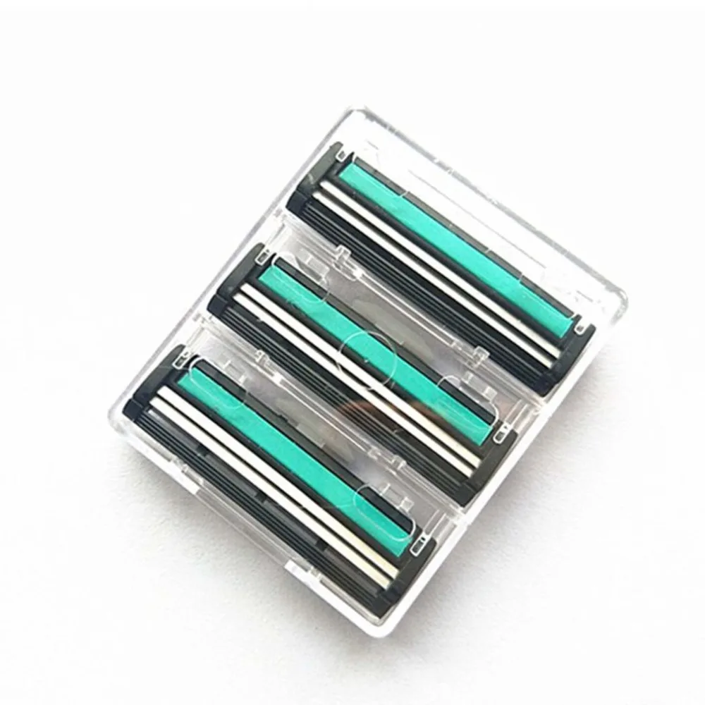 1 Handle 30PCS 2 Layers Quality Shaving Machine Safety Razor Blades Manual Shaving Shaver Face Care Beard Hair Remover