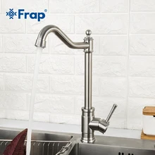 FRAP Kitchen Water Filter Faucet Kitchen Faucets Dual Spout Filter Faucet Mixer 360 Degree Rotation Water Purification Feature