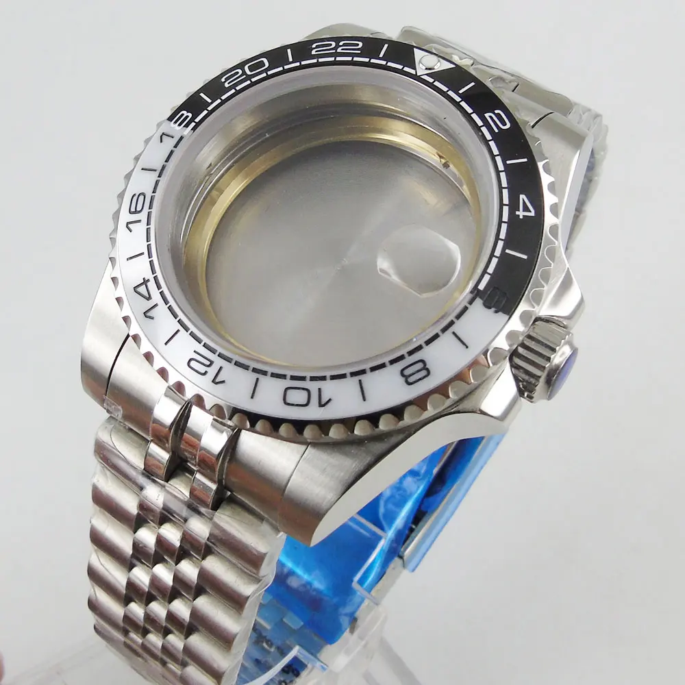 Stainless Steel Top Quality Watch Case with Sapphire Glass + Watch