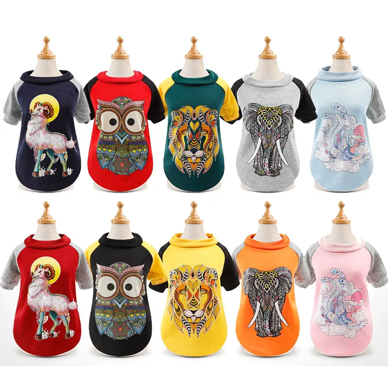 

Autumn Pet Sweatshirt Dog Hoodies Spring Leisure Dog velvet Clothes For Small Cat Large Dogs S to XXL