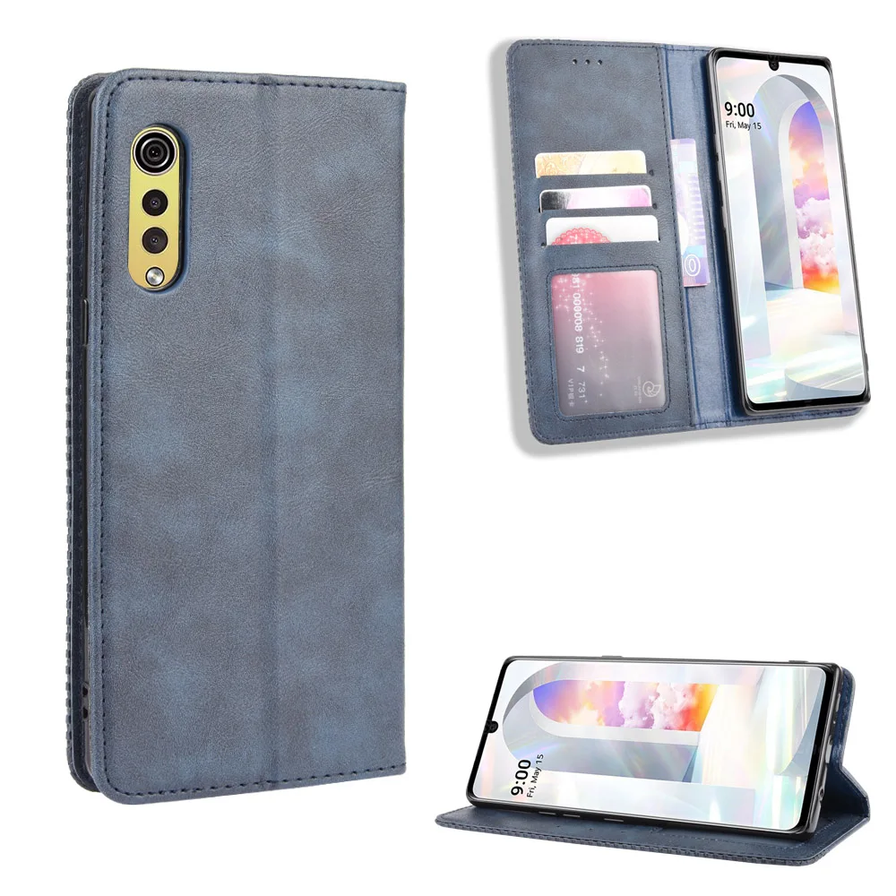 For Lg Velvet Case Premium Leather Wallet Leather Flip Case For Lg