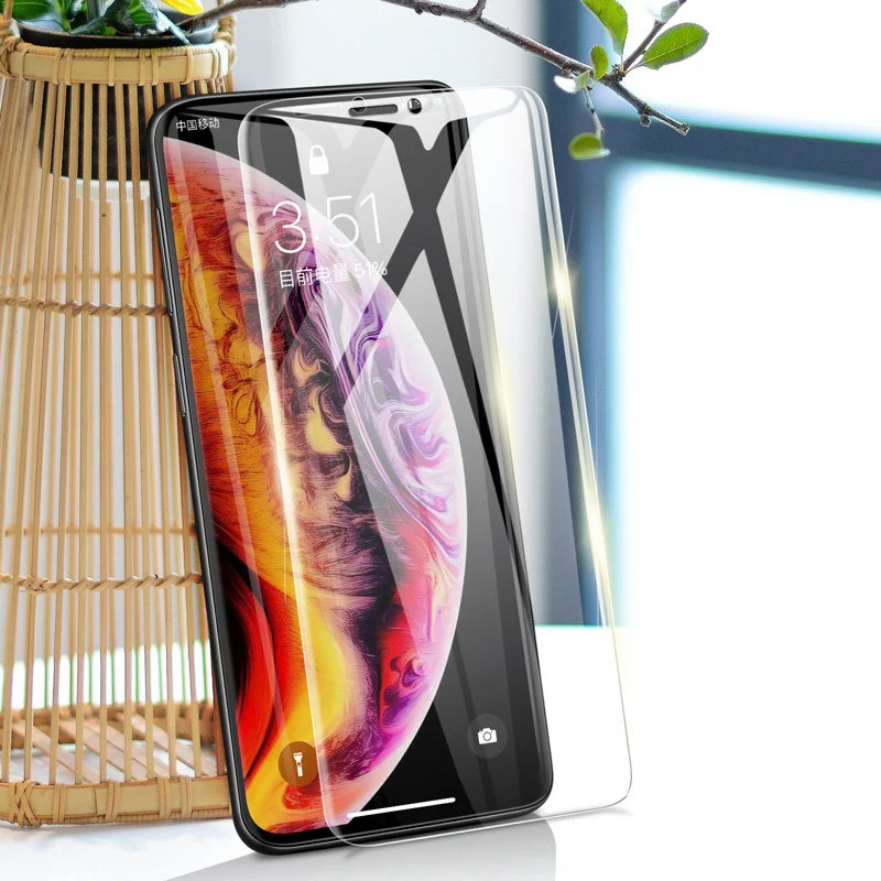 Изогнутое закаленное 3d-стекло с УФ-клеем для Apple iPhone 11 Pro X XR XS Max Защита экрана 6 6S 7 8