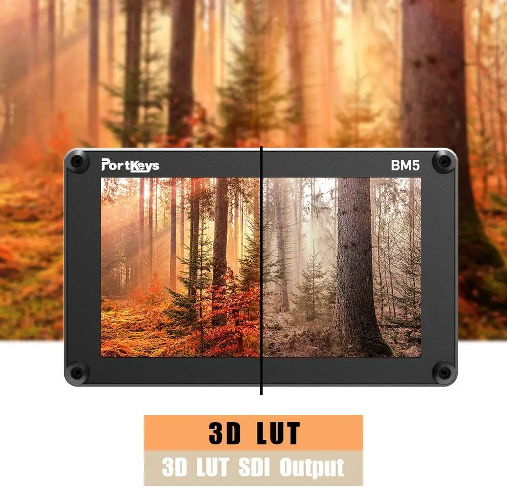 Portkeys BM5 3G SDI/HDMI вход 2200nit сенсорный экран 3D LUT алюминиевый корпус на камеру DSLR