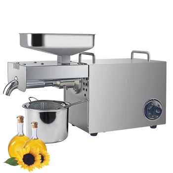 

Temperature control walnut oil press machine coconut oil expeller sesame oil making machine Nut prickly pear seed oil extractor