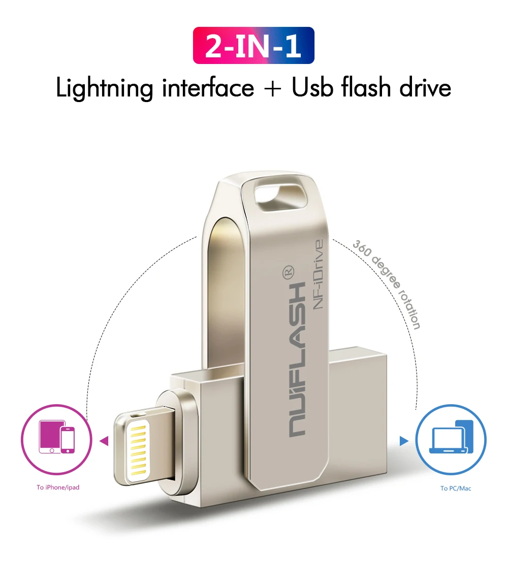 OTG USB флеш-накопитель Usb 3,0 флеш-накопитель для iPhone/iPAD/Android смартфонов/планшетов/ПК 8 ГБ 16 ГБ 32 ГБ 64 Гб 128 ГБ флешка