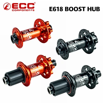 

ECC E618 BOOST front 110x15, rear 148x12 Sealed Bearing MTB Hubs 32 Holes Disc Brake Thru Axle Bicycle Hub novatec