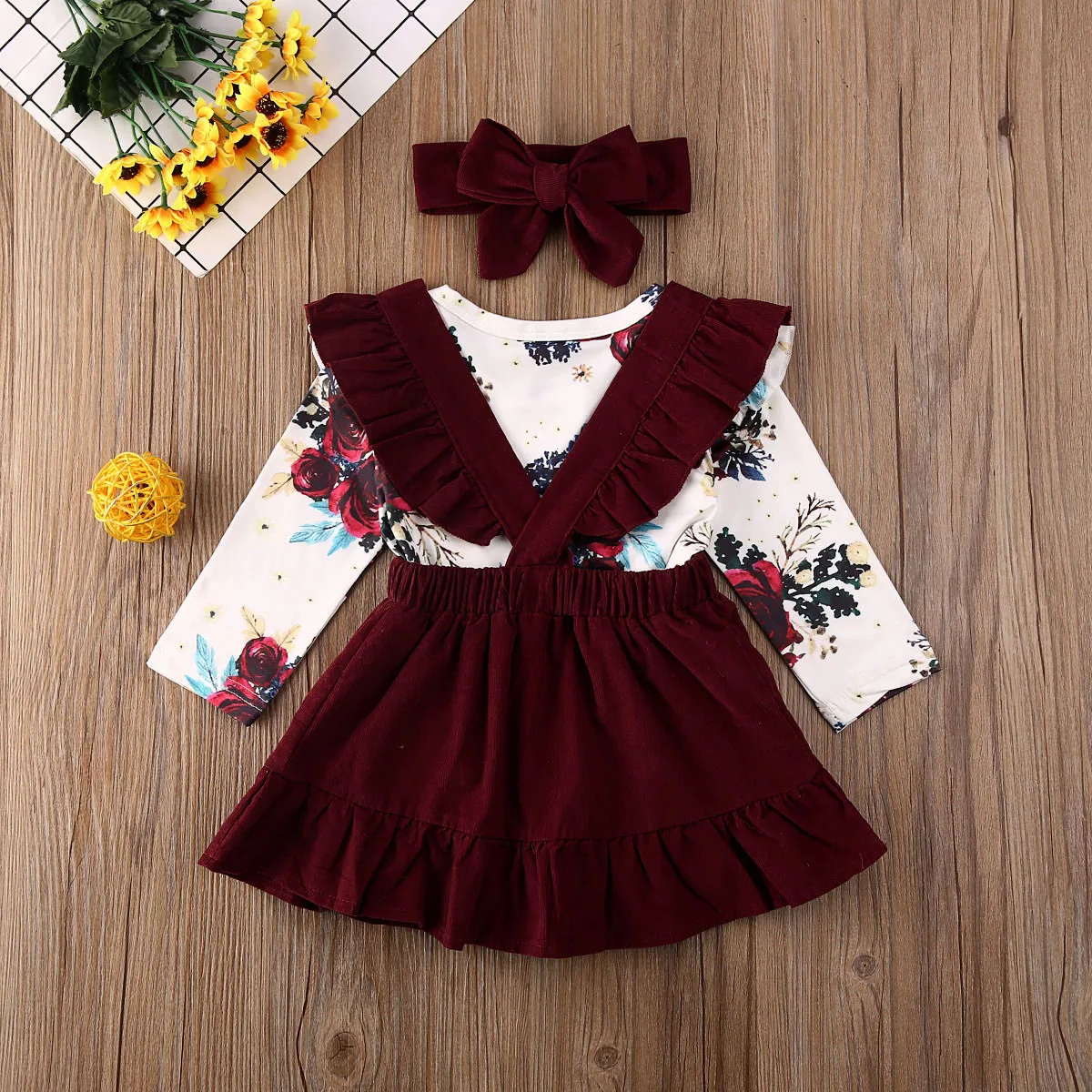 Girls Floral 3PCS Set 5