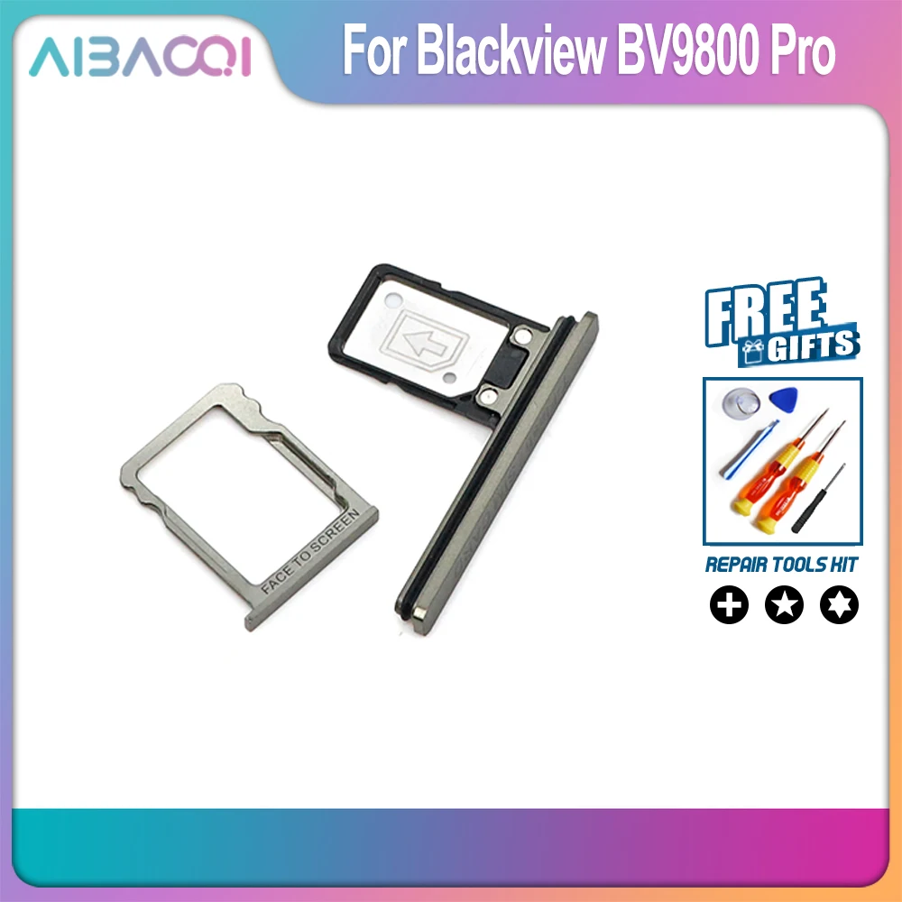 Держатель для SIM-карты AiBaoQi в сборе лоток Blackview BV9800 Pro слот SD-карты | Мобильные