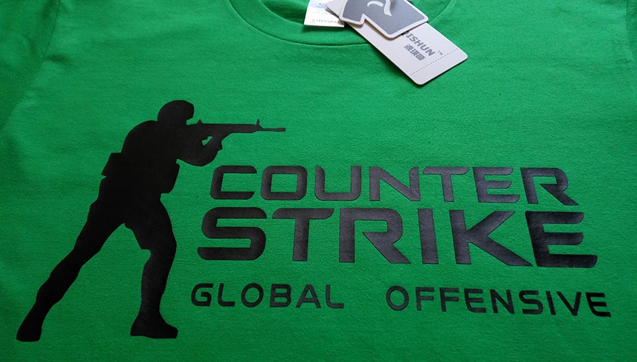 YUANQISHUN, брендовая футболка CS GO, футболка, Counter Strike Global offency, CSGO, Мужская футболка, повседневные игры, команда, забавная футболка, летние топы