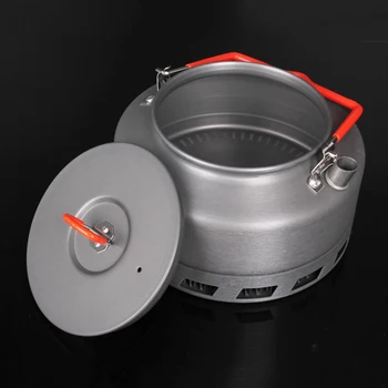 

Fine Workmanship Bulin 1.6L Outdoor Heating Kettle Portable Ultralight Pot Hard Aluminum Camping Ultra-light And Wear Resistant