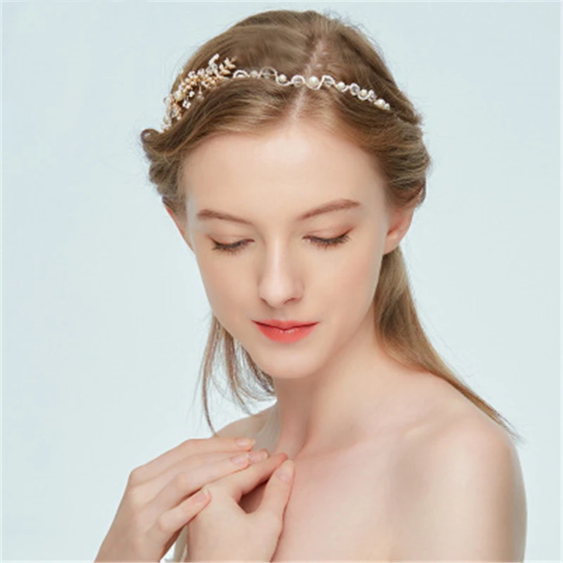 Fashion Bridal Hairband Wedding Headpiece For Bride Handmade Party Jewelry Accessories Headdress Beauty Women Headhoop Haircombs