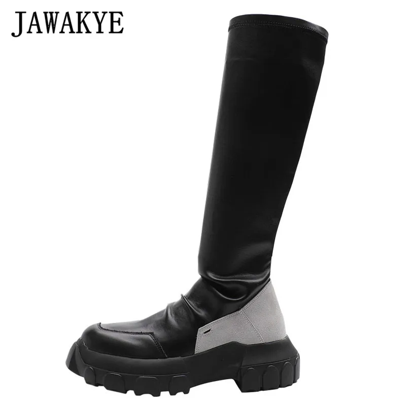 leather sneaker boots womens