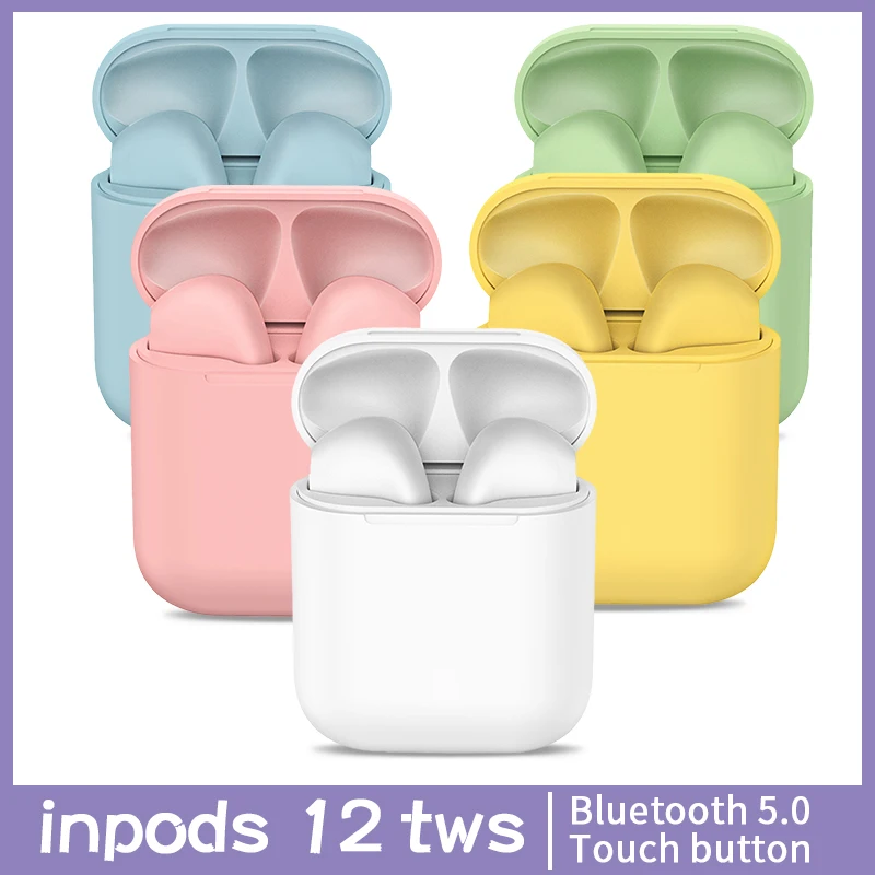 

Macaron12 tws Bluetooth 5.0 earphone Wireless headphone Pop-up sport earpiece Hearing Aid For Smart Phone Wholesale Dropshipping