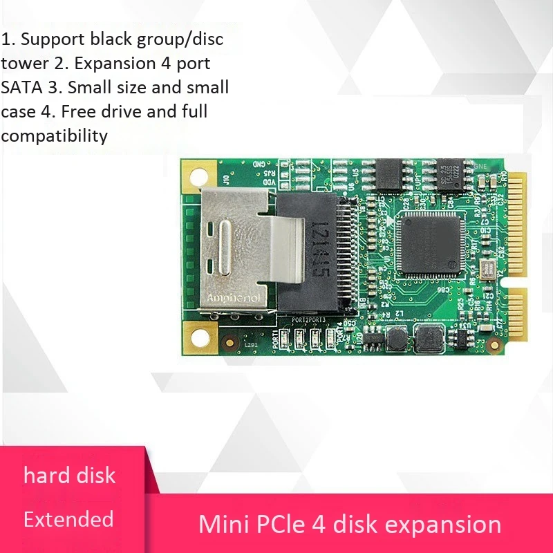 MINI PCIe на телефон 4 порта 6 Гбит/с поддержка портов CD библиотеки башни небольшие