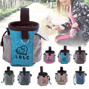 

Outdoor Portable Pet Snack Bag Hands Free Training Waist Bag Dog Pouch Drawstring Carries Dog Treat Waterproof Cloth Bag Top