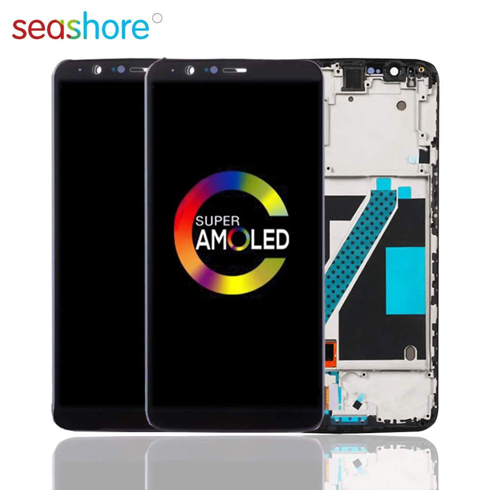 Для OnePlus 5T lcd кодирующий преобразователь сенсорного экрана в сборе для Oneplus 5T дисплей с рамкой Замена 1+ 5T A5010 экран