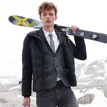 BOSIDENG, зимние пуховики для мужчин, пуховое пальто, большой размер, верхняя одежда с капюшоном, выше размера, базовый топ, высокое качество, однотонный цвет, B80131107