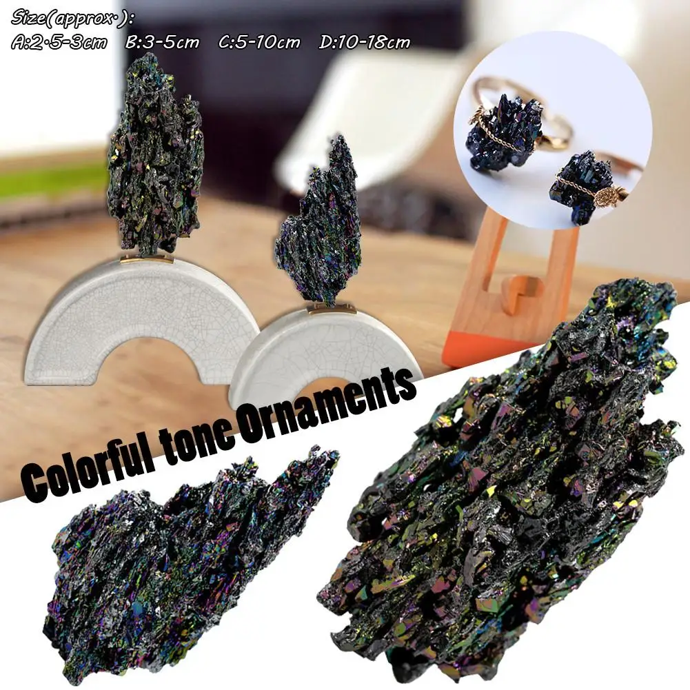 

Natural Colorful Mineral Ore Ornaments Malachite Light Home Kitchen Decoration Quartz Mineralstone Titanium Quartz Cluster