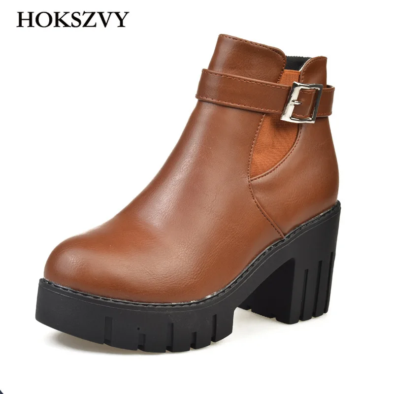 HOKSVZY/женские ботильоны Женская обувь Зимние ботинки Женские Zapatos De Mujer HYGC