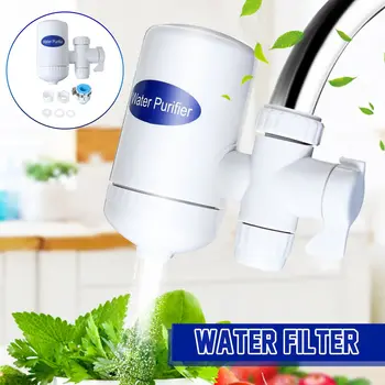 

Tap Water Purifier Faucet Washable Ceramic Percolator Mini Water Filter Filtro Rust Bacteria Removal Replacement Filter Kitchen