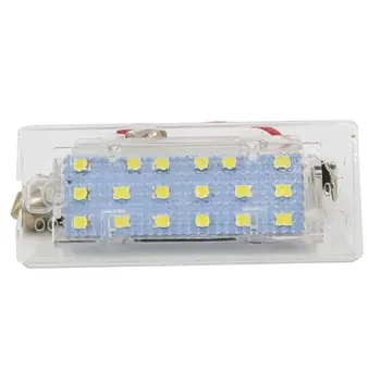 

2Pcs White CANbus LED Number License Plate Light Lamp 18 SMD 3528 For BMW E53 X5 1999-2003 E83 X3 03-10 E7CA