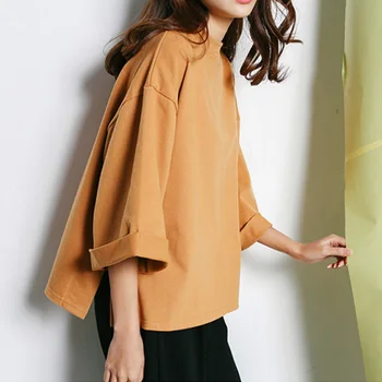 

2019 Plus size loose Harajuku white t shirt women Korean style t-shirt tee Preppy girl Casual cotton tos tshirt hot sale t shirt