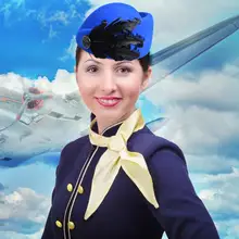 Ретро женский берет Хепберн шляпа шапочка стюардессы темперамент головные уборы для женщин сценическая шляпа с лентами головной убор униформы перо шерстяная шапка