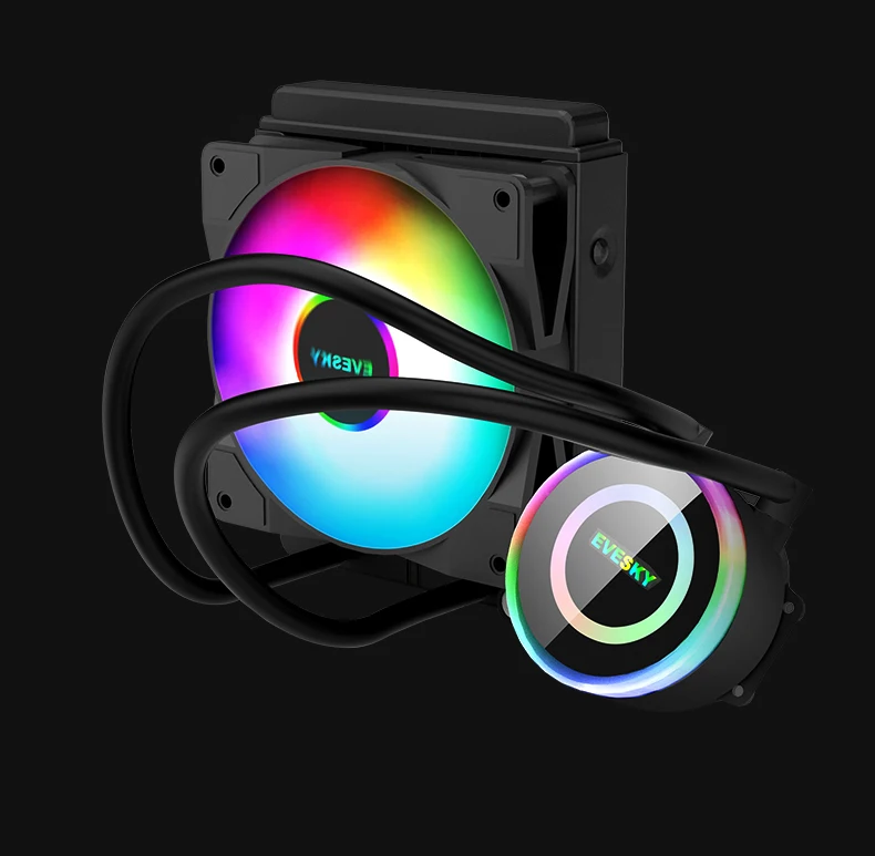 Processador de água, intel amd, cpu rgb,