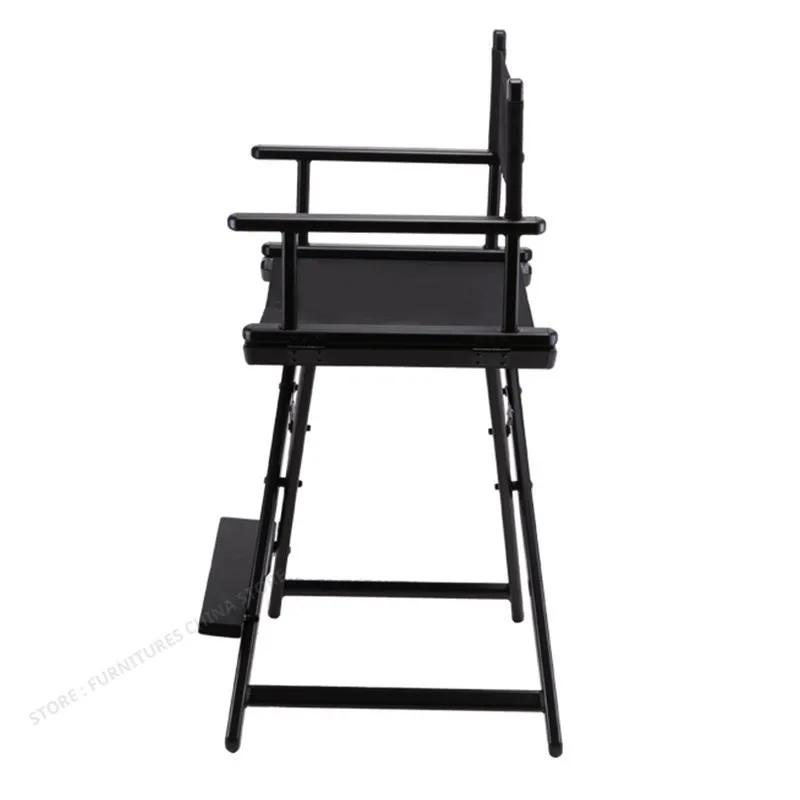 Металлическое складное портативное черное кресло для макияжа студия фотосъемки