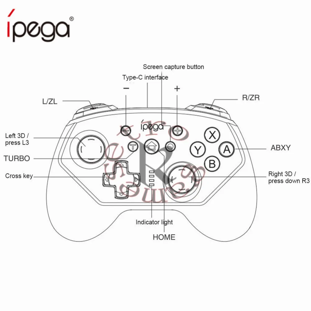 PG-9162 портативный мини беспроводной геймпад Bluetooth игровой контроллер Джойстик-переключатель пульт дистанционного управления геймерская консоль для nintendo переключатель
