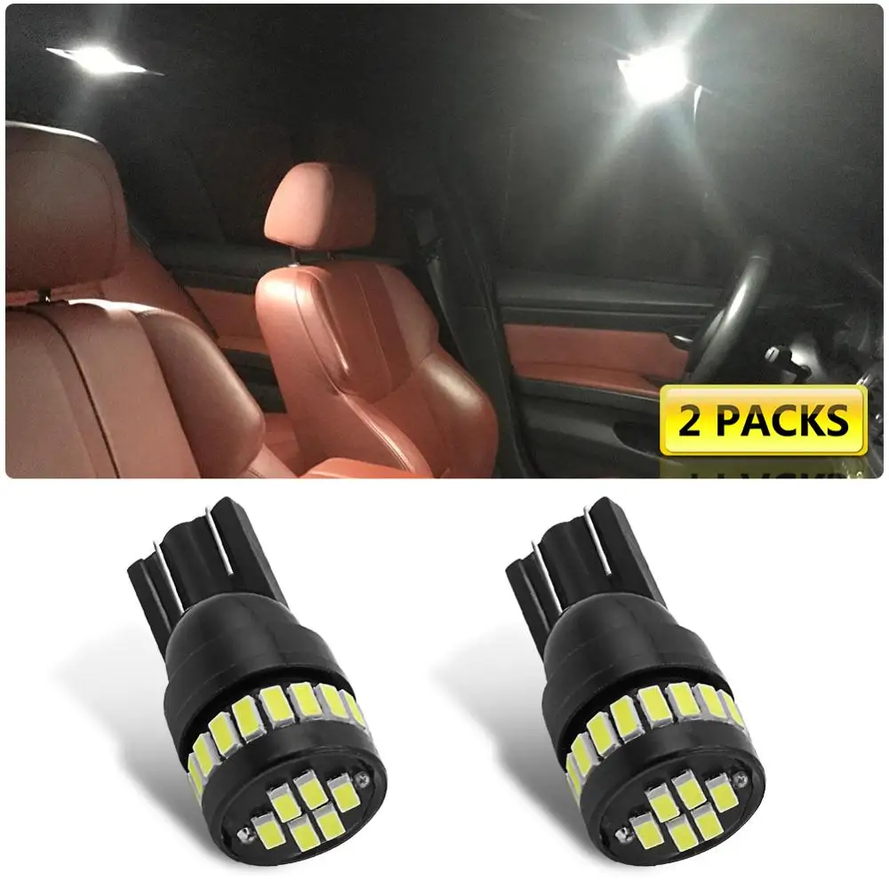 2 шт. автомобильные светодиодсветодиодный лампы T10 Canbus 194 W5W 24SMD 3014 для Honda Civic Accord Fit