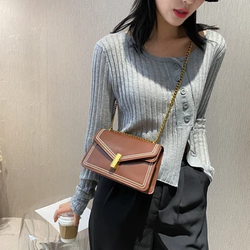 

Fashion PU Crossbody Bags Casual Small Flap Handbags New Quality Lattice Pattern Women Women PU Leather Shoulder Bag