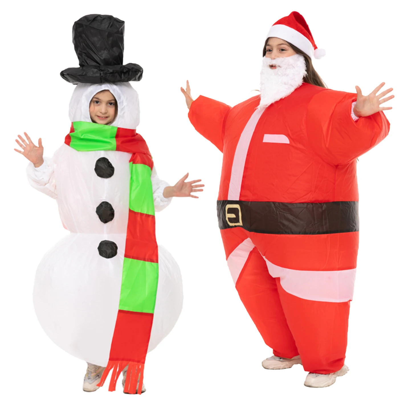 2022 Latest Christmas Adult Children Dress Up Snowman Inflatable