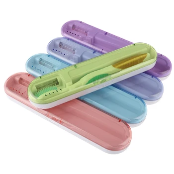 

1pc 21x5cm Portable Toothbrush Travel Tooth Brush Sterilizer Tool Box Automatic Disinfection UV Sterilization Case
