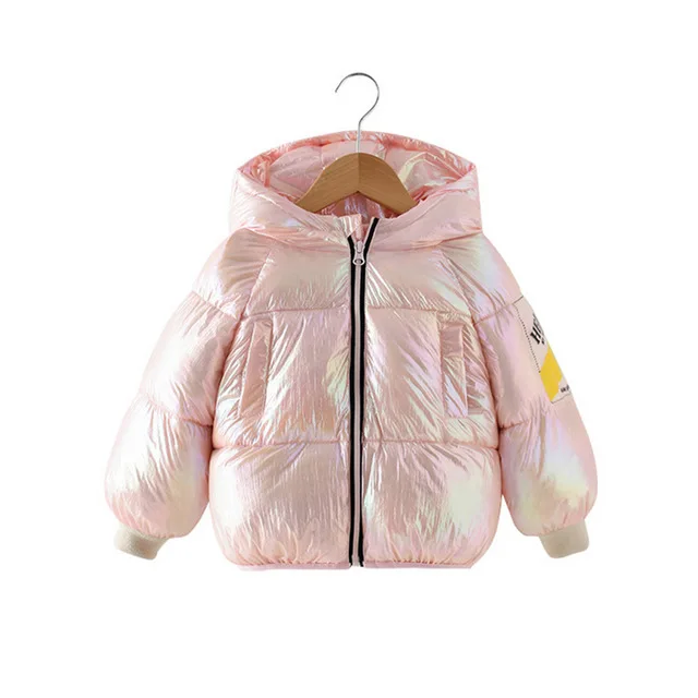 Scsech стёганая куртка на пуху для девочки, теплая детская Парка на пуху теплое пальто на меху для детей; подростков; утепленная верхняя одежда-30 градусов для маленьких девочек; пальто для девочек; WJ88 - Цвет: WJ73 Pink