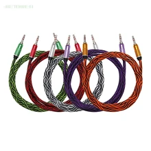 100pcs lot 1 5m Python Snake skin Heavy thick audio cable Extension Hi Fi Headphone 3 5 Jack Cable for MP3 MP4 Player Car good