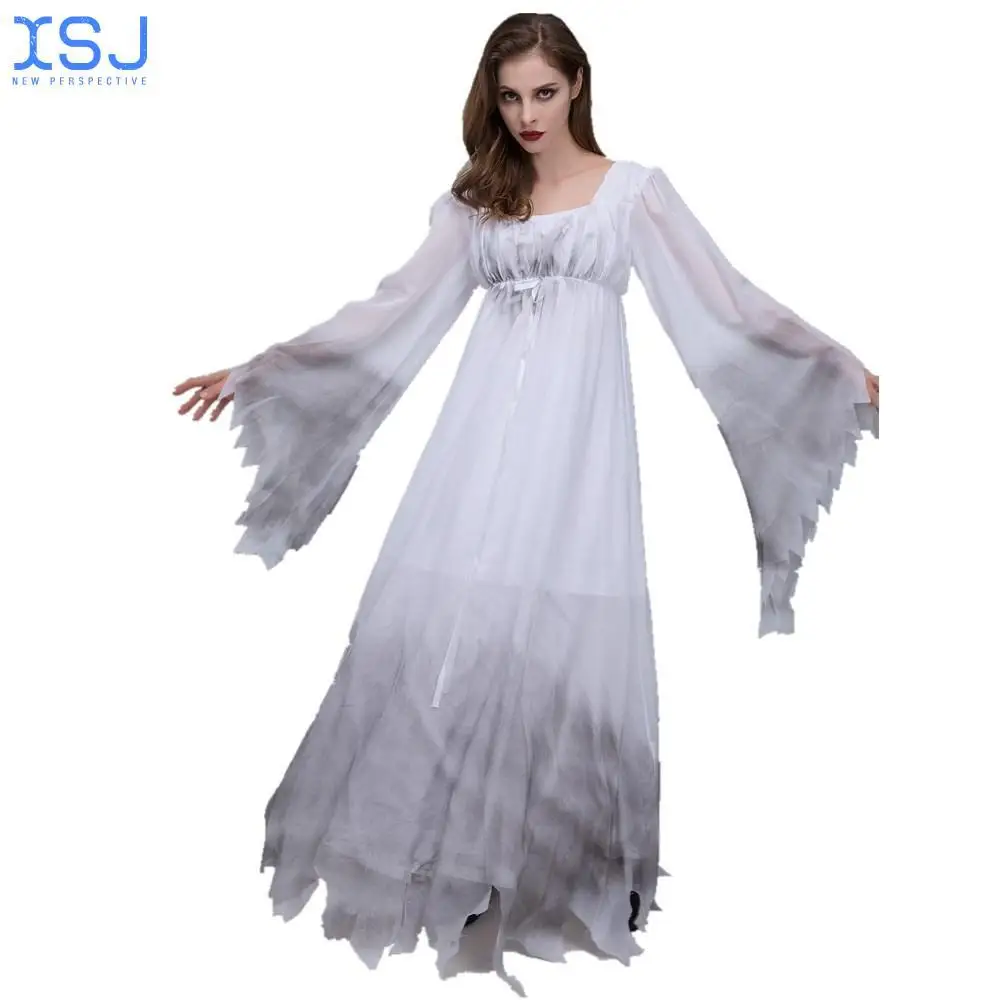 New Zombie Bride Dress Horror Ghost Bride Costume Role Play Costume