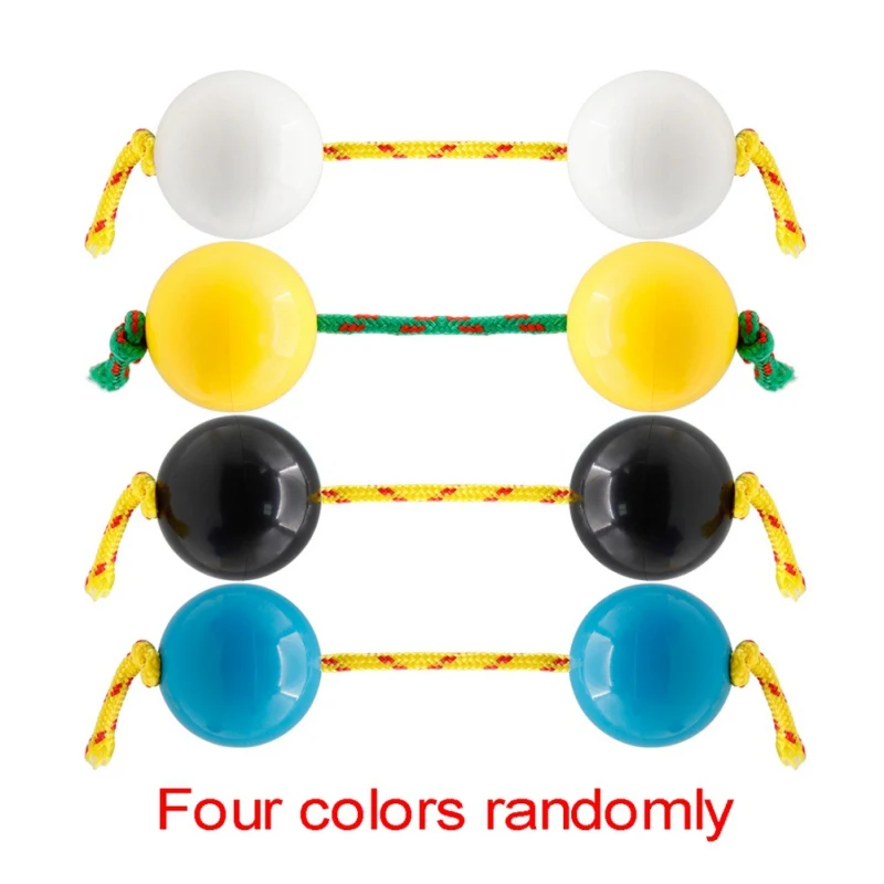 1 пара пластиковых наручных песочных шаров шейкеры перкуссионных игрушек группа аккомпанемент помогает младенцам исследовать музыку случайный цвет - Цвет: Random Color