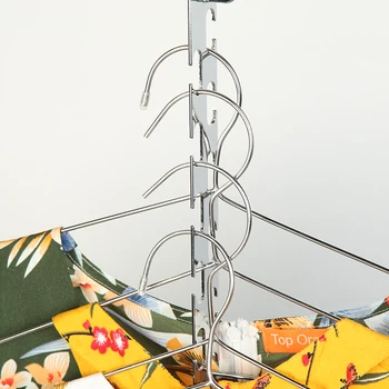 

Drying Towel Storage Hanger Wardrobe Clothes Multifunction Stainless Steel Anti-slip Scarf Racks for Home Clothes Organize