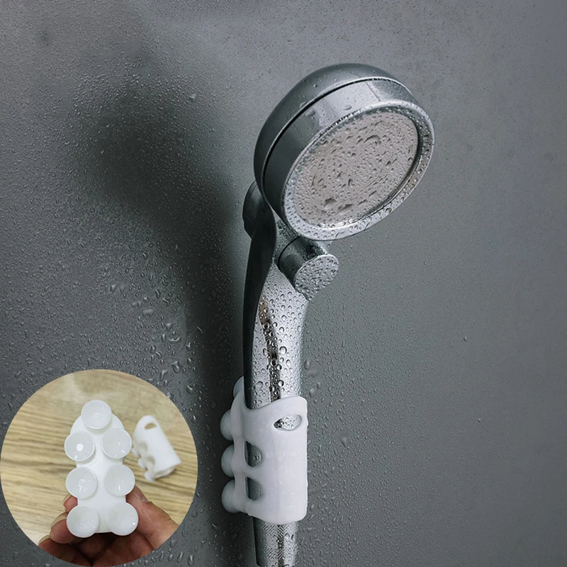 Dropship Bathroom Accessories Portable Silicone Shower Head Shelf